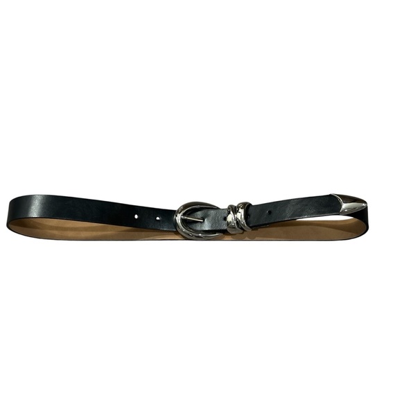 A New Day Women’s Belt | Black w/ Silver Buckle - Picture 1 of 4